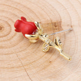 Fashion Three-dimensional Rose Earrings Personalized – Stylish Gifts — 2