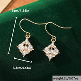Minimalist Zircon-Inlaid Vintage Pendant Earrings – Jewelry Gift Ideas — 6
