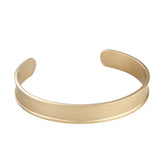 Simple C Shape 10mm Grooved Glossy Bracelet – Jewelry Gift Ideas — 6