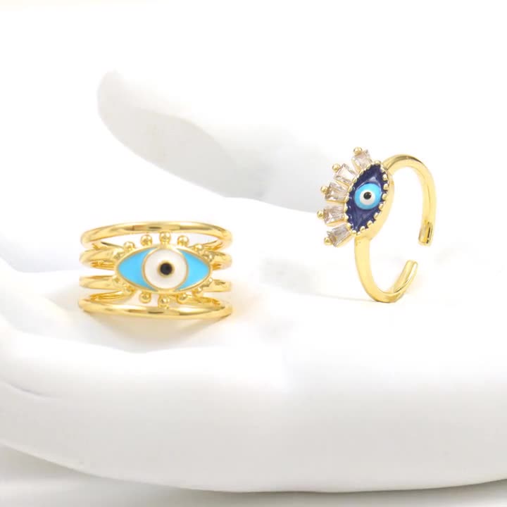 Devil's Eye Hip Hop Opening Adjustable Ring – Stylish Gifts — 1