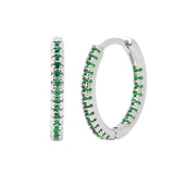 Circle Female Earrings Ear Clip Multicolor Zircon – Gifts for Her — 13