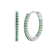 Circle Female Earrings Ear Clip Multicolor Zircon – Gifts for Her — 13
