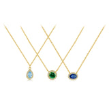 S925 Sterling Silver Zircon Lucky Stone Necklace – Jewelry Gift Ideas — 6