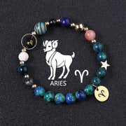 Twelve Constellations Bracelets Natural Stone – Special Occasion Gifts — 1