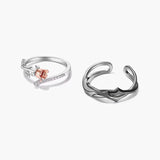 Thorns And Roses Couple Rings Pair – Gifts for Couples — 5