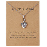 Dolphin Natural Stone Paper Card Necklace – Jewelry Gift Ideas — 3