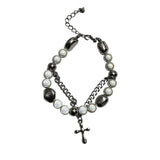 Multi Panel Reflective Pearl Bracelet – Jewelry Gift Ideas — 7