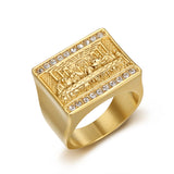 Titanium Steel Gold Plated Men's Ring – Gifts for Him — 3