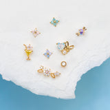 Lollipop Ice Cream Earrings 18K Real Gold Lock Ball – Thoughtful Gifts — 5