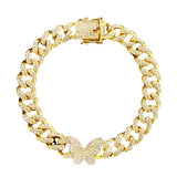 Personality Full Diamond Butterfly Accessories Cuban – Stylish Gifts — 19