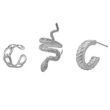 Retro Snake Suit Stud Earrings Three-piece Set – Practical Gifts — 7