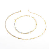 Stainless Steel Diamond-studded Necklace Female – Jewelry Gift Ideas — 4