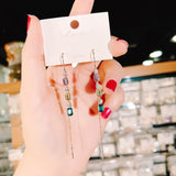 Earring Colored Diamond-encrusted Geometric – Jewelry Gift Ideas — 7