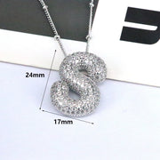 26 English Letter Necklace Female Copper Inlaid – Jewelry Gift Ideas — 2