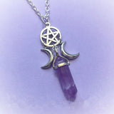 Fashion Pentagram Pendant Moon Necklace – Jewelry Gift Ideas — 3