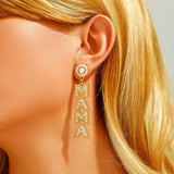 Rice Pearl MAMA Earrings For Mother's Day – Gifts for Her — 5