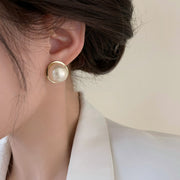 Retro Cymophanite Oval Earrings – Small Gift Ideas — 3
