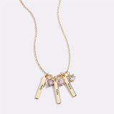 Personalized Mini Bar Birthday Stone Necklace – Jewelry Gift Ideas — 9