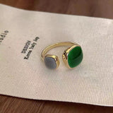 Fashion Oil Dripping Geometric Ring – Stylish Gifts — 13