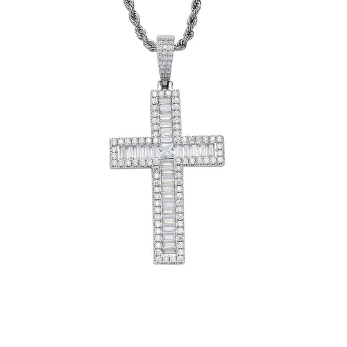Copper Cross Faith Pendant Inlaid Zircon Necklace – Jewelry Gift Ideas — 2