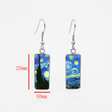 Stainless Steel Painted Starry Earrings – Stylish Gifts — 6