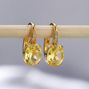 Oval Goose Egg Zircon Women's Ear Clip – Gifts for Her — 11
