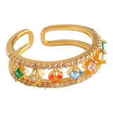Light Luxury Color Zircon Ring For Women – Gifts for Her — 4