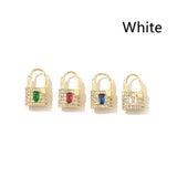 Women's Simple Microset Colored Zircon Earrings – Gifts for Her — 2