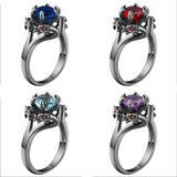 Color Zircon Black Gold Faucet Ring Women's Ring – Jewelry Gift Ideas — 5