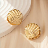 Exaggerated Ocean Shell Texture Earrings For Women – Gifts for Her — 4