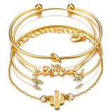 Simple Metal Multi-layer Bracelet Six-piece Set – Jewelry Gift Ideas — 15