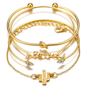 Simple Metal Multi-layer Bracelet Six-piece Set – Jewelry Gift Ideas — 15