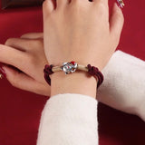 Hand-woven Lucky Cat Fu Character Tibetan Red – Jewelry Gift Ideas — 3