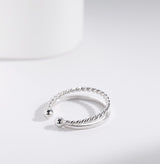 S925 Sterling Silver Double Layer Fried Dough Twists – Gifts for Her — 6