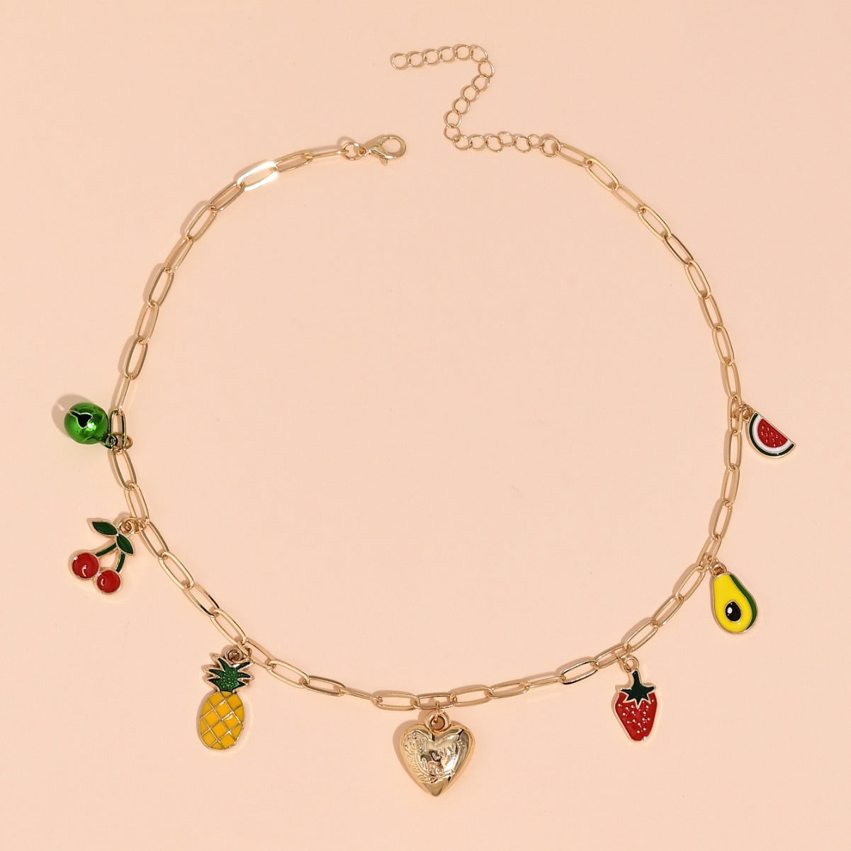 Simple Love Bell Fruit Necklace Pastoral Style – Jewelry Gift Ideas — 1