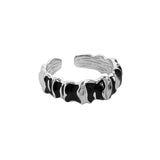Cold Wind Dark Epoxy Folded Index Finger Ring – Jewelry Gift Ideas — 2