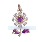 Pure Copper Micro-inlaid Color Flower Zircon Hollow – Small Gift Ideas — 19