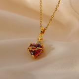 Gold Love Chain Stainless Steel Necklace – Jewelry Gift Ideas — 4