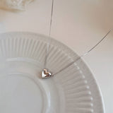S925 Sterling Silver Loving Heart Necklace Female – Jewelry Gift Ideas — 11