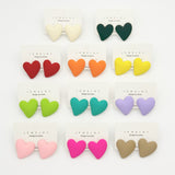 Heart-shaped Earrings Acrylic Simple Advanced – Useful Gifts — 15