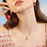 Women's Versatile Simple Temperament Cherry Earrings – Gifts for Her — 2
