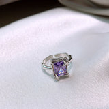 Star Square Zircon Fashion Ring – Stylish Gifts — 2