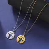 Personalized Silhouette Hollow Text JESUS Pendant – Jewelry Gift Ideas — 1