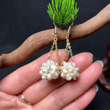 Natural Pearl Handmade Ball Earrings Girly – Everyday Gifts — 3