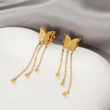 Korean-style Sand-pressed Double Butterfly Tassel – Stylish Gifts — 1