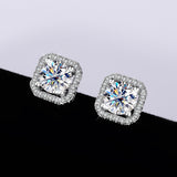 Women's Simple Graceful Moissanite Ear Studs – Gifts for Her — 2