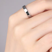 Four-leaved Grass Ring Tungsten Gold Couple – Gifts for Couples — 7