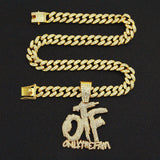 Creative Stitching Full Diamond Letter Pendant – Jewelry Gift Ideas — 1