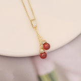 Red Love Maple Leaf Pendant Stainless Steel – Jewelry Gift Ideas — 7