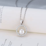 S925 Silver Round Pendant Women's Clavicle Chain – Jewelry Gift Ideas — 5
